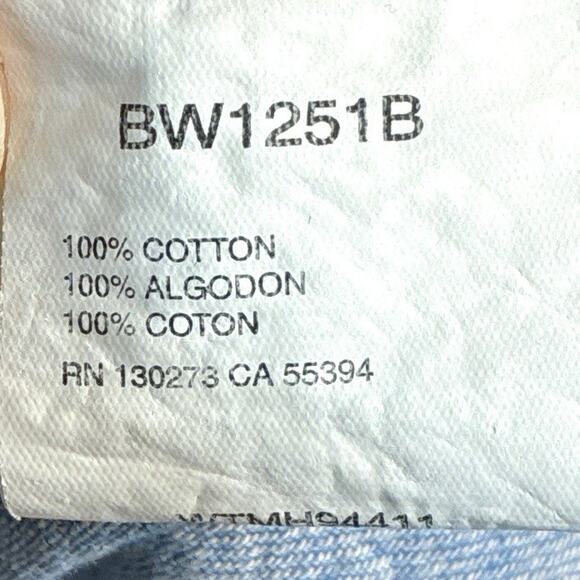 Wrangler Mens XXL Blue Heavy Thick Denim Pearl Snap Western Cowboy Rodeo Shirt - Picture 6 of 9